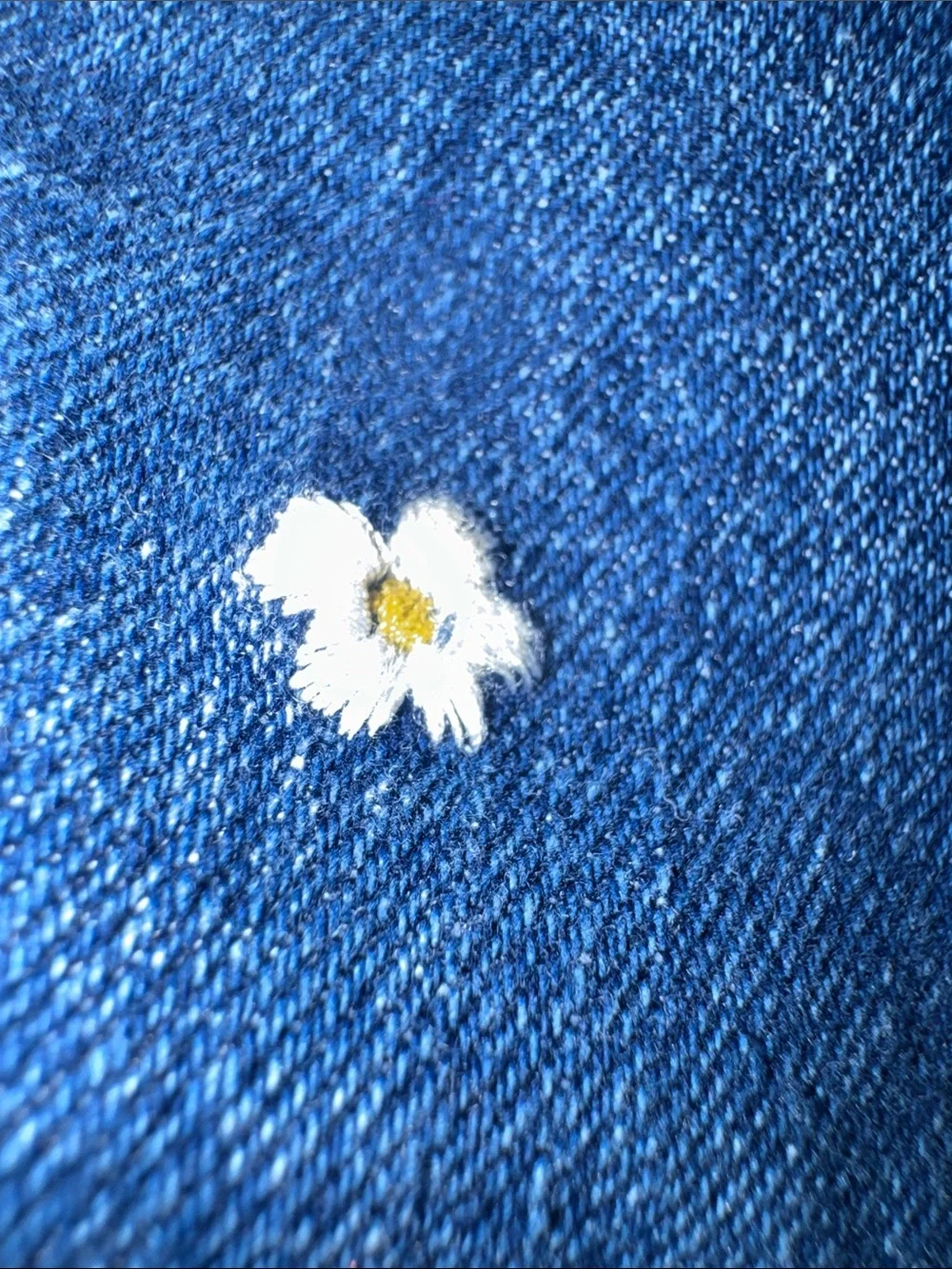 jumping beans Navy Blue Jeans with White Daisy Details - Picture 6 of 6
